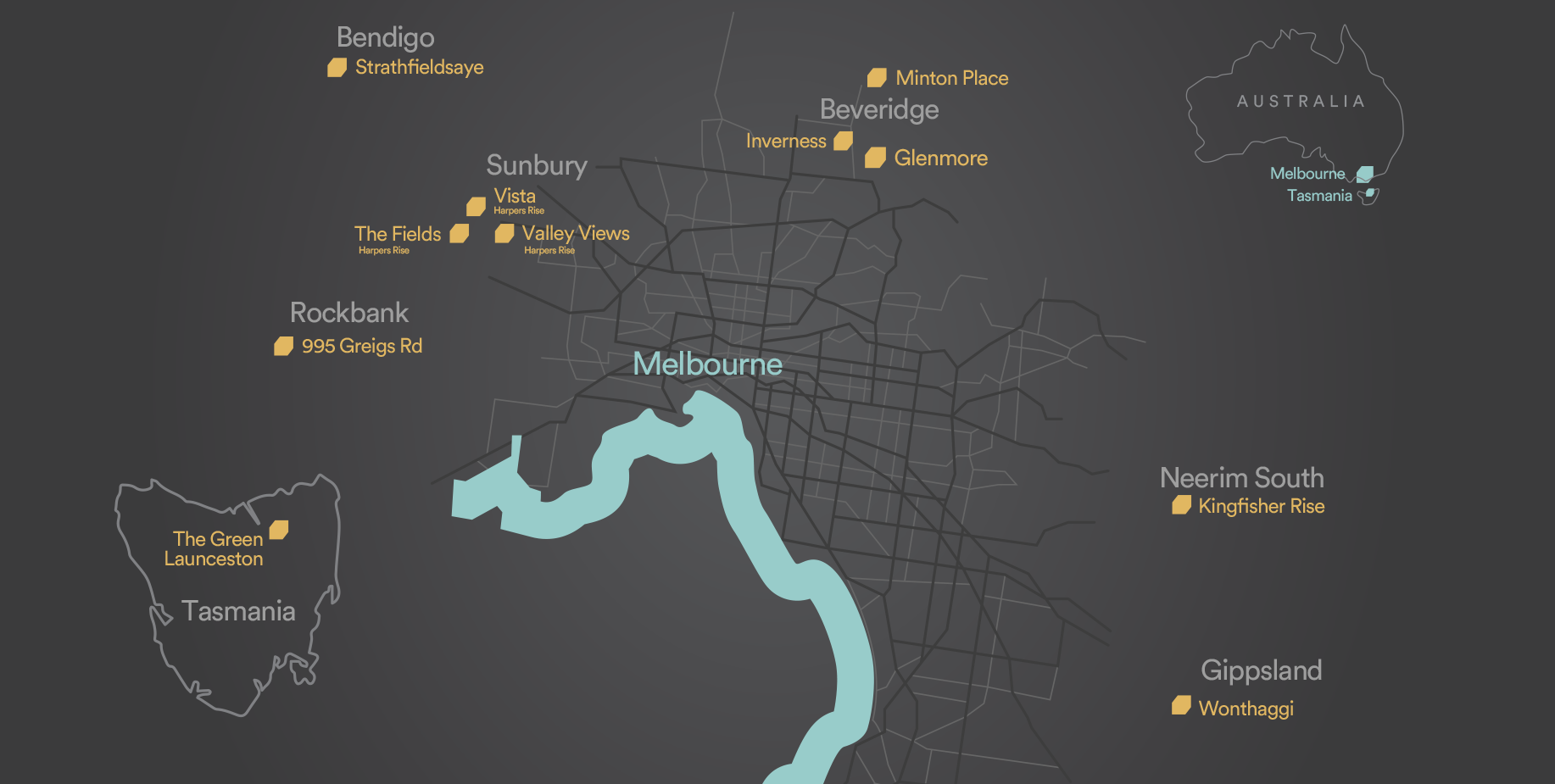 Melbourne map Melbourne map